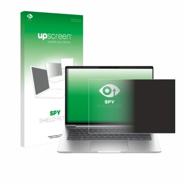 Vorderseite einer Produktverpackung mit dem Markenlogo upscreen. Daneben ist das Gerät HP ProBook 4 G1a 16