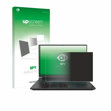 Vorderseite einer Produktverpackung mit dem Markenlogo upscreen. Daneben ist das Gerät Gigabyte G6X mit dem zugehörigen Displa