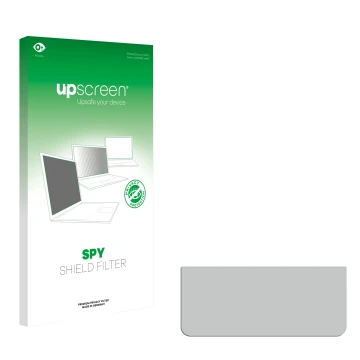 Vorderseite einer Produktverpackung mit dem Markenlogo upscreen. Daneben ist der zugehörige Displayschutz.