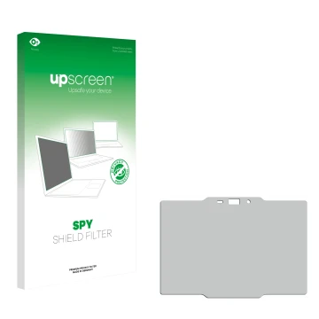 Vorderseite einer Produktverpackung mit dem Markenlogo upscreen. Daneben ist der zugehörige Displayschutz.