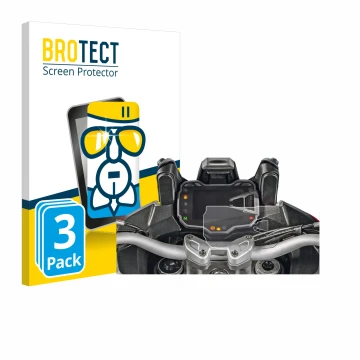 Vorderseite einer Produktverpackung mit dem Markenlogo BROTECT. Daneben ist das Gerät Ducati Multistrada 1200S 2015 Tachoanzei