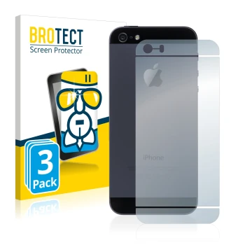 Vorderseite einer Produktverpackung mit dem Markenlogo BROTECT. Daneben ist das Gerät Apple iPhone SE 2016 Rückseite (gesamte 