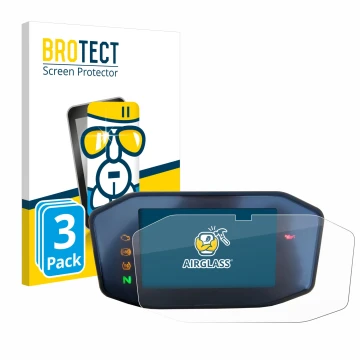 Vorderseite einer Produktverpackung mit dem Markenlogo BROTECT. Daneben ist das Gerät KTM 690 Duke 2016 mit dem zugehörigen Di