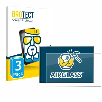 Vorderseite einer Produktverpackung mit dem Markenlogo BROTECT. Daneben ist das Gerät Siemens Simatic HMI KTP 900 Basic mit de