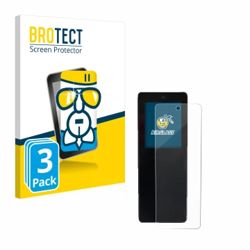 Vorderseite einer Produktverpackung mit dem Markenlogo BROTECT. Daneben ist das Gerät Stromer ST2 Omni-Display mit dem zugehör