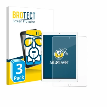 Vorderseite einer Produktverpackung mit dem Markenlogo BROTECT. Daneben ist das Gerät Apple iPad Pro 10.5