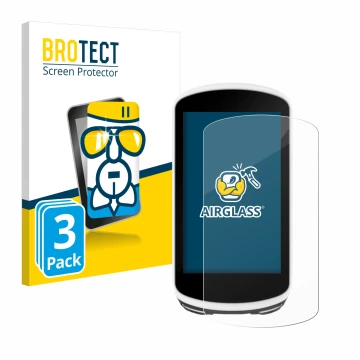 Vorderseite einer Produktverpackung mit dem Markenlogo BROTECT. Daneben ist das Gerät Garmin Edge 1030 mit dem zugehörigen Dis