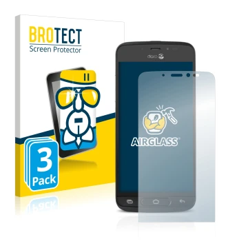 Vorderseite einer Produktverpackung mit dem Markenlogo BROTECT. Daneben ist das Gerät Doro 8040 mit dem zugehörigen Displaysch