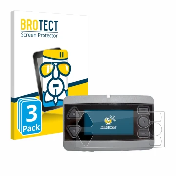 Vorderseite einer Produktverpackung mit dem Markenlogo BROTECT. Daneben ist das Gerät Airbus P8GR mit dem zugehörigen Displays