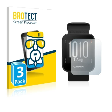 Vorderseite einer Produktverpackung mit dem Markenlogo BROTECT. Daneben ist das Gerät Garmin Approach S10 mit dem zugehörigen 