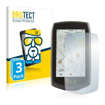 Vorderseite einer Produktverpackung mit dem Markenlogo BROTECT. Daneben ist das Gerät A-Rival Teasi One4 mit dem zugehörigen D