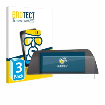 Vorderseite einer Produktverpackung mit dem Markenlogo BROTECT. Daneben ist das Gerät BMW 5 F10 2010-2013 Infotainment System 