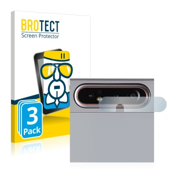 Vorderseite einer Produktverpackung mit dem Markenlogo BROTECT. Daneben ist das Gerät Samsung Galaxy A80 (NUR Kameraschutz) mi