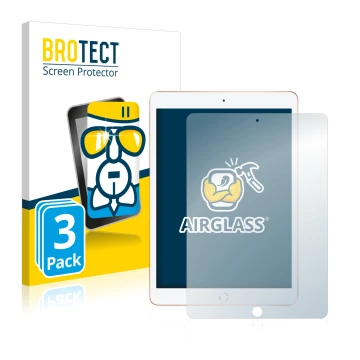 Vorderseite einer Produktverpackung mit dem Markenlogo BROTECT. Daneben ist das Gerät Apple iPad 10.2