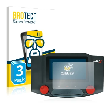 Vorderseite einer Produktverpackung mit dem Markenlogo BROTECT. Daneben ist das Gerät Märklin Central Station 3 Plus mit dem z