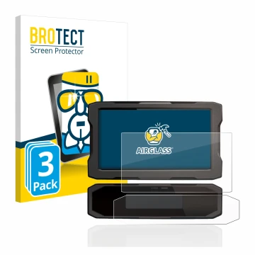 Vorderseite einer Produktverpackung mit dem Markenlogo BROTECT. Daneben ist das Gerät Honda CRF1100L 2020 Tachoanzeige mit dem