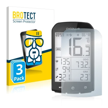 Vorderseite einer Produktverpackung mit dem Markenlogo BROTECT. Daneben ist das Gerät Cycplus M1 2.9