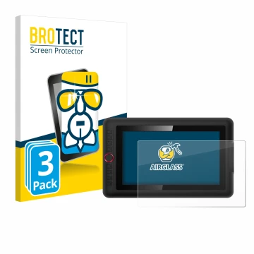 Vorderseite einer Produktverpackung mit dem Markenlogo BROTECT. Daneben ist das Gerät XP-Pen Artist 12 Pro mit dem zugehörigen