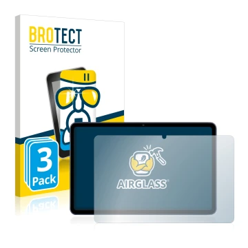 Vorderseite einer Produktverpackung mit dem Markenlogo BROTECT. Daneben ist das Gerät Huawei MatePad 10.4 mit dem zugehörigen 