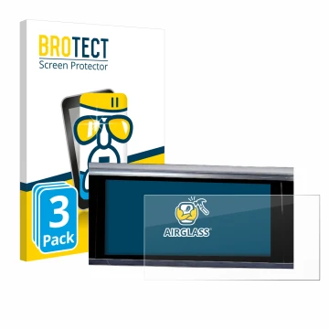 Vorderseite einer Produktverpackung mit dem Markenlogo BROTECT. Daneben ist das Gerät Audi A6 2018 MMI Navigation Plus 10.1