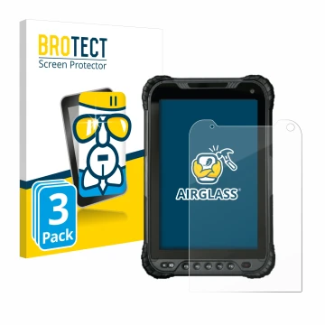 Vorderseite einer Produktverpackung mit dem Markenlogo BROTECT. Daneben ist das Gerät UniStrong UT30 8