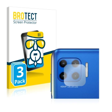 Vorderseite einer Produktverpackung mit dem Markenlogo BROTECT. Daneben ist das Gerät Motorola Moto G 5G Plus (NUR Kameraschut