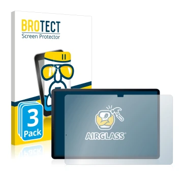 Vorderseite einer Produktverpackung mit dem Markenlogo BROTECT. Daneben ist das Gerät Samsung Galaxy Tab S7 Plus 5G 2020 mit d