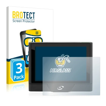 Vorderseite einer Produktverpackung mit dem Markenlogo BROTECT. Daneben ist das Gerät Coyote UP mit dem zugehörigen Displaysch