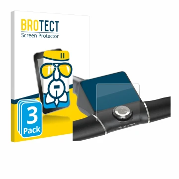 Vorderseite einer Produktverpackung mit dem Markenlogo BROTECT. Daneben ist das Gerät Motocaddy M5 GPS Electric Trolley mit de