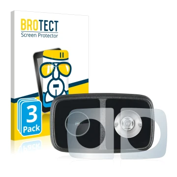 Vorderseite einer Produktverpackung mit dem Markenlogo BROTECT. Daneben ist das Gerät Cycliq Fly12 CE mit dem zugehörigen Disp
