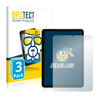 Vorderseite einer Produktverpackung mit dem Markenlogo BROTECT. Daneben ist das Gerät Apple iPad Air 4 2020 (4. Gen.) mit dem 