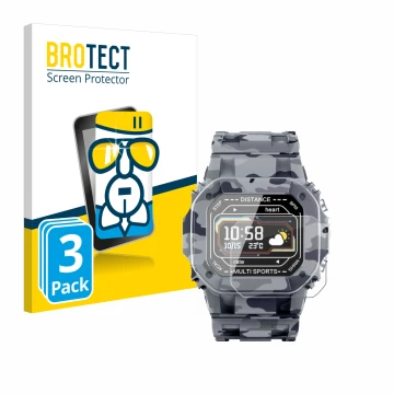 Vorderseite einer Produktverpackung mit dem Markenlogo BROTECT. Daneben ist das Gerät JAY-tech SWi2 mit dem zugehörigen Displa