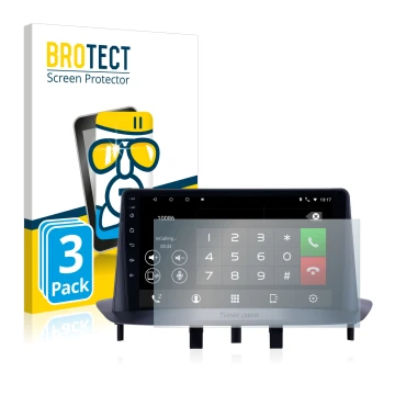 Vorderseite einer Produktverpackung mit dem Markenlogo BROTECT. Daneben ist das Gerät Pioneer AVH-Z5200DAB mit dem zugehörigen