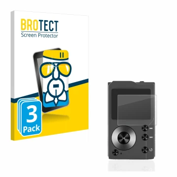 Vorderseite einer Produktverpackung mit dem Markenlogo BROTECT. Daneben ist das Gerät Surfans F20 mit dem zugehörigen Displays