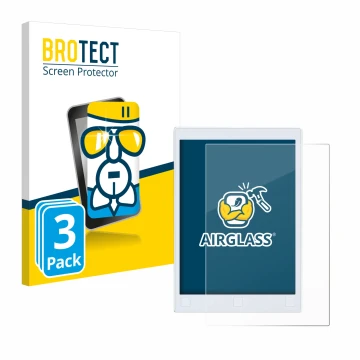 Vorderseite einer Produktverpackung mit dem Markenlogo BROTECT. Daneben ist das Gerät reMarkable 2 mit dem zugehörigen Display