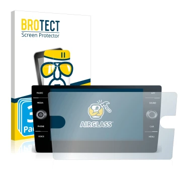 Vorderseite einer Produktverpackung mit dem Markenlogo BROTECT. Daneben ist das Gerät Volkswagen T-Roc United TSI 2020 Discove