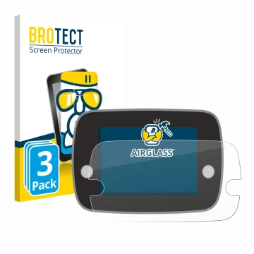 Vorderseite einer Produktverpackung mit dem Markenlogo BROTECT. Daneben ist das Gerät Fiat 500 Series 8 2020 Uconnect 7