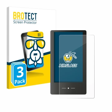 Vorderseite einer Produktverpackung mit dem Markenlogo BROTECT. Daneben ist das Gerät REINER SCT timeCard Terminal 3 mit dem z