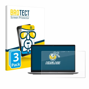Vorderseite einer Produktverpackung mit dem Markenlogo BROTECT. Daneben ist das Gerät Dell Latitude 7420 2-in-1 Touch mit dem 