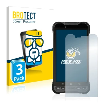 Vorderseite einer Produktverpackung mit dem Markenlogo BROTECT. Daneben ist das Gerät UniStrong UT10 6