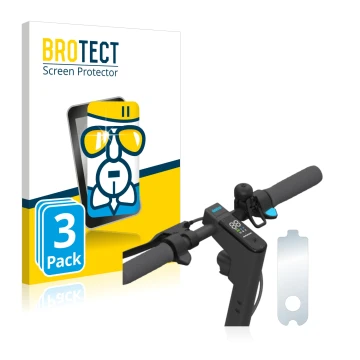 Vorderseite einer Produktverpackung mit dem Markenlogo BROTECT. Daneben ist das Gerät Segway Ninebot KickScooter MAX G30D mit 