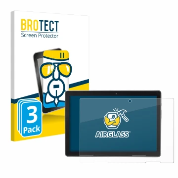 Vorderseite einer Produktverpackung mit dem Markenlogo BROTECT. Daneben ist das Gerät MEDION Lifetab P10912 mit dem zugehörige