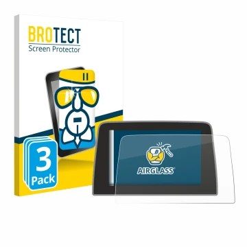 Vorderseite einer Produktverpackung mit dem Markenlogo BROTECT. Daneben ist das Gerät Ford Fiesta ST 2017-2021 SYNC 3 8