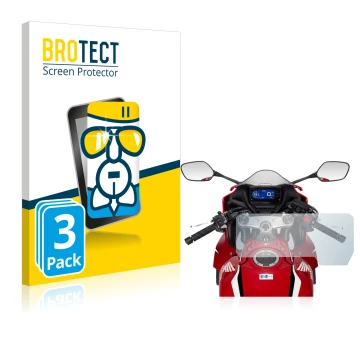 Vorderseite einer Produktverpackung mit dem Markenlogo BROTECT. Daneben ist das Gerät Honda CBR650R 2019-2021 mit dem zugehöri
