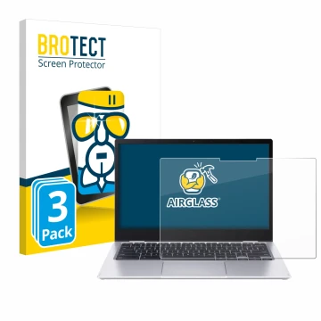 Vorderseite einer Produktverpackung mit dem Markenlogo BROTECT. Daneben ist das Gerät Acer Chromebook Spin 513 CP513-1H-S72Y m