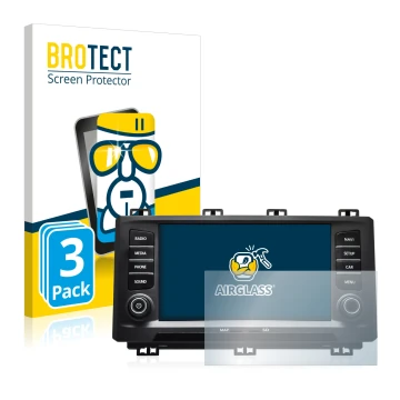 Vorderseite einer Produktverpackung mit dem Markenlogo BROTECT. Daneben ist das Gerät Seat Ateca 2017 mit dem zugehörigen Disp