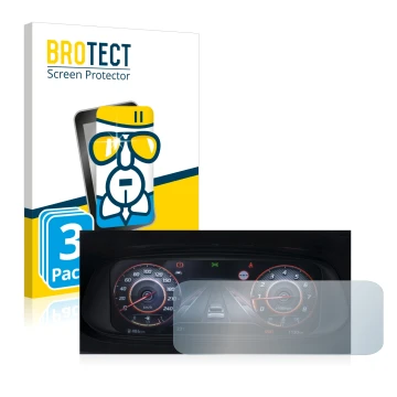Vorderseite einer Produktverpackung mit dem Markenlogo BROTECT. Daneben ist das Gerät Hyundai i20N 2021 Cockpit mit dem zugehö
