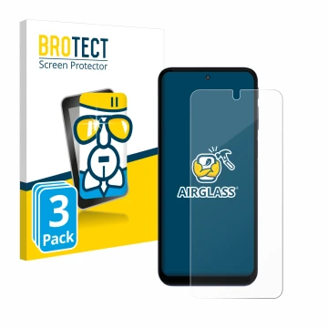 Vorderseite einer Produktverpackung mit dem Markenlogo BROTECT. Daneben ist das Gerät Motorola Moto G41 mit dem zugehörigen Di