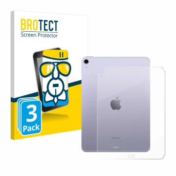 Vorderseite einer Produktverpackung mit dem Markenlogo BROTECT. Daneben ist das Gerät Apple iPad Air 5 WiFi 2022 (Rückseite, 5