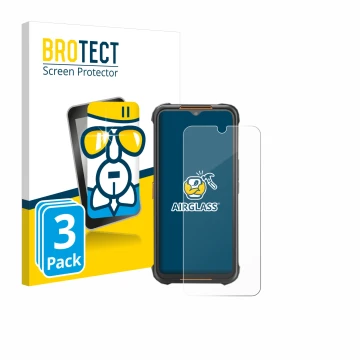 Vorderseite einer Produktverpackung mit dem Markenlogo BROTECT. Daneben ist das Gerät AGM H5 mit dem zugehörigen Displayschutz